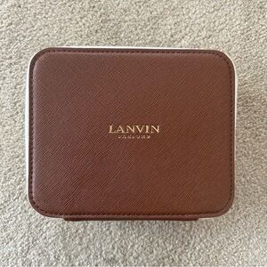 Lanvin Cosmetic Travel Pouch - Brown & Tan